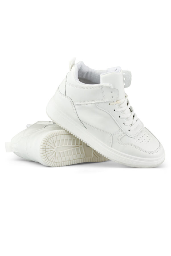 Białe sneakersy damskie nad kostkę-6