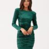 sukienka cekinowa zielona mini