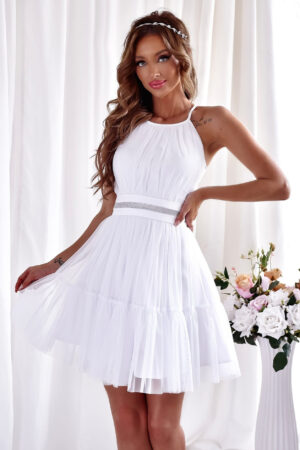 Sukienka tiulowa biała