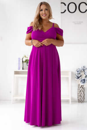 Fioletowa sukienka wieczorowa