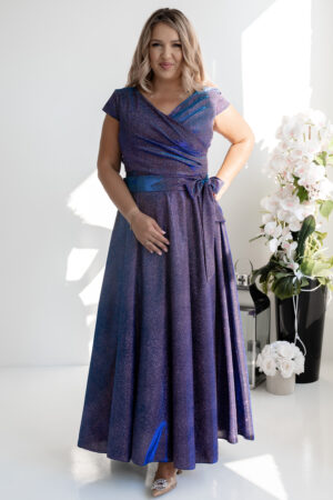 Sukienka maxi błyszcząca gwieździsta